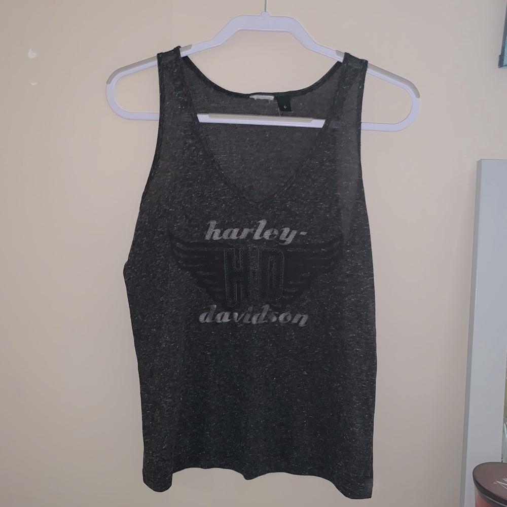 Vintage Sheet Harley Davidson Tank Large